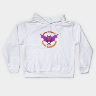 Cheerful vampire. Halloween Kids Hoodie